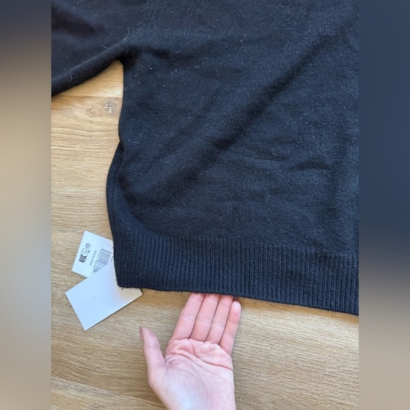 🍂NWT ANINE BING Lee Black Sweater 100% Cashmere - Picture 10 of 11